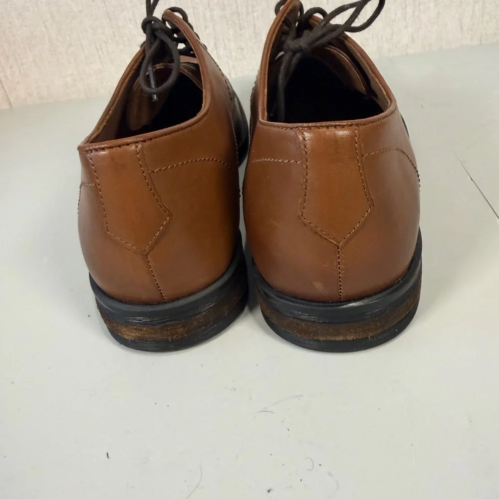 Stafford Mens Dress Shoes Lace‎ Up Italian Leather Upper F21668 Brown Size 13